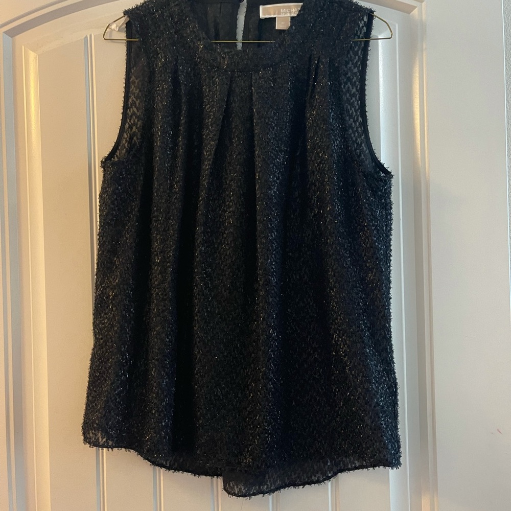Michael Kors New Years tinsel top